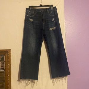 Wide Leg American Eagle Distressed Jeans